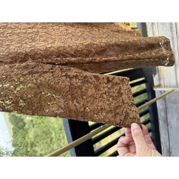 Fossil Lace Brown Dress Size S - Picture 4 of 6